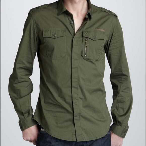 diesel mens fitted shirt